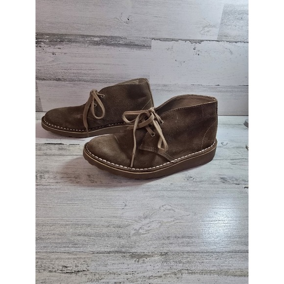 LL Bean Women's Size 6 Stonington Chukka Boots Brown Suede Leather 507370 - Picture 3 of 8